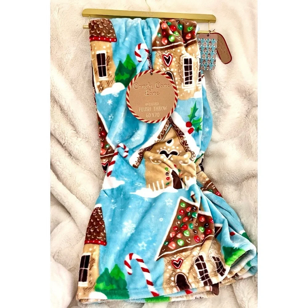 CANDY CANE LANE Gingerbread Blanket